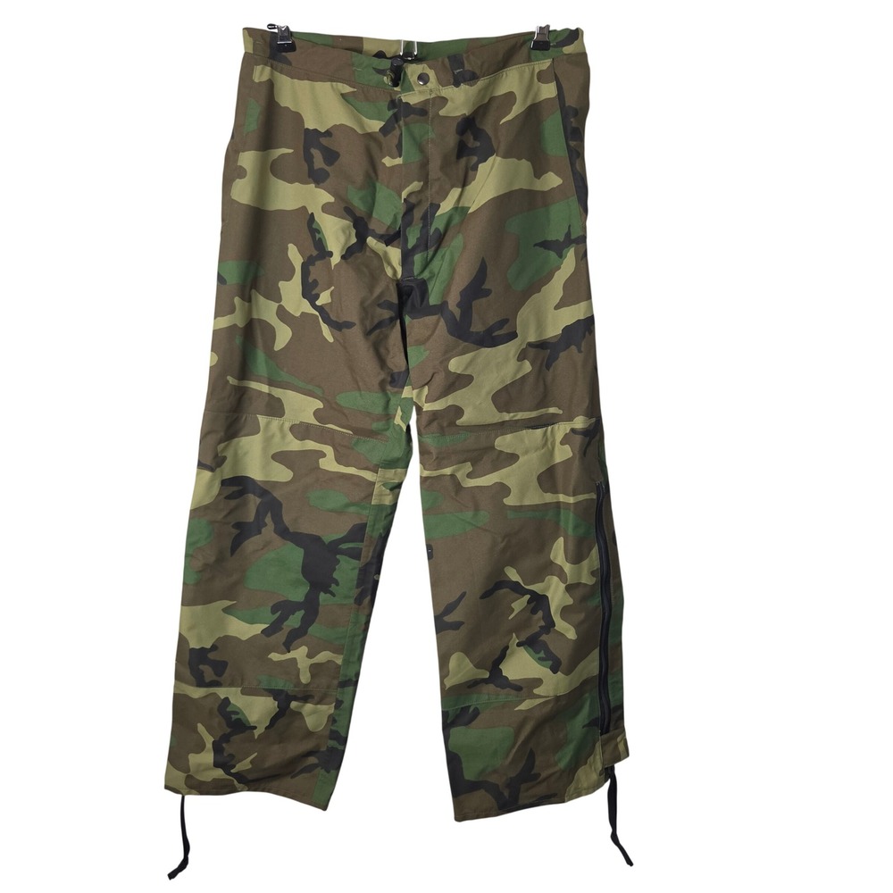 TN Apparel Trouser Original US Waterproof Army Surplus Military Vtg Camo Pants
